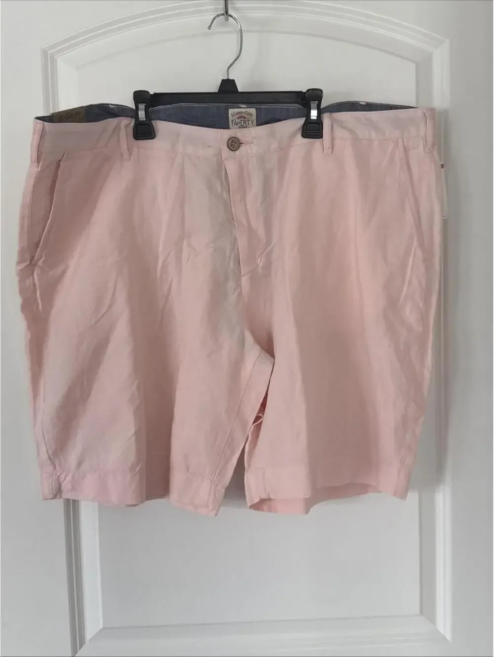 Faherty Shorts Mens 33 Linen Blend Chino Casual 9